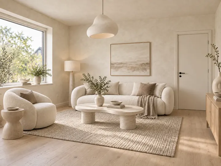 Organic Modern style preview of a living room