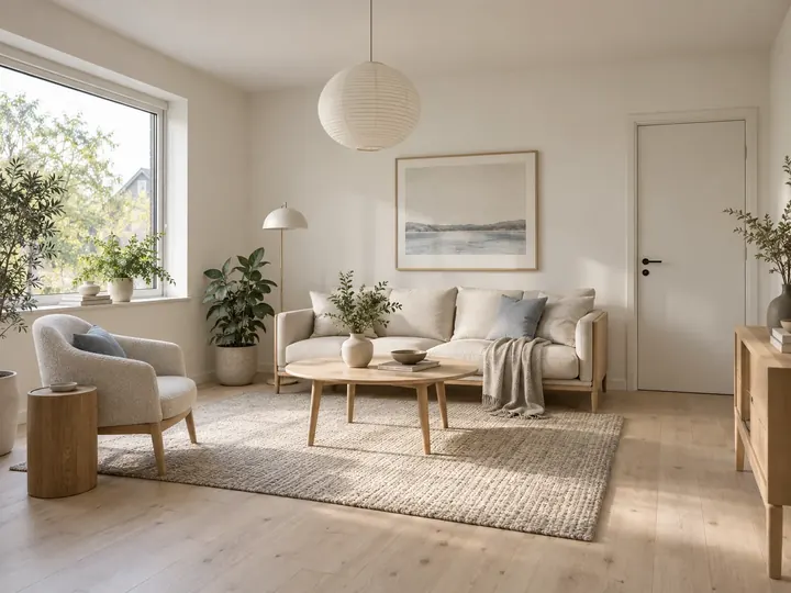 Scandinavian style preview of a living room